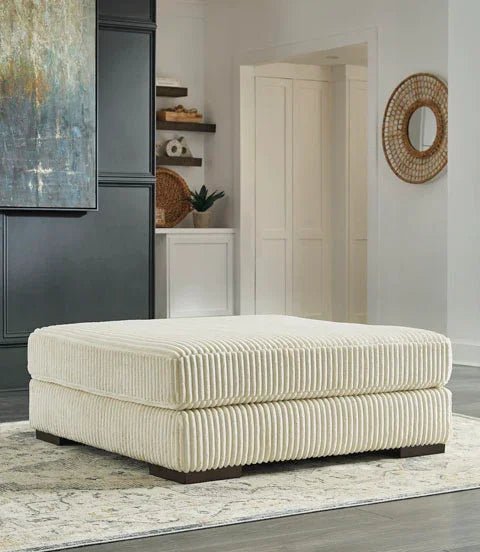 Lindyn Ivory Ottoman 2110408 - Darseys Furniture & MattressAshley