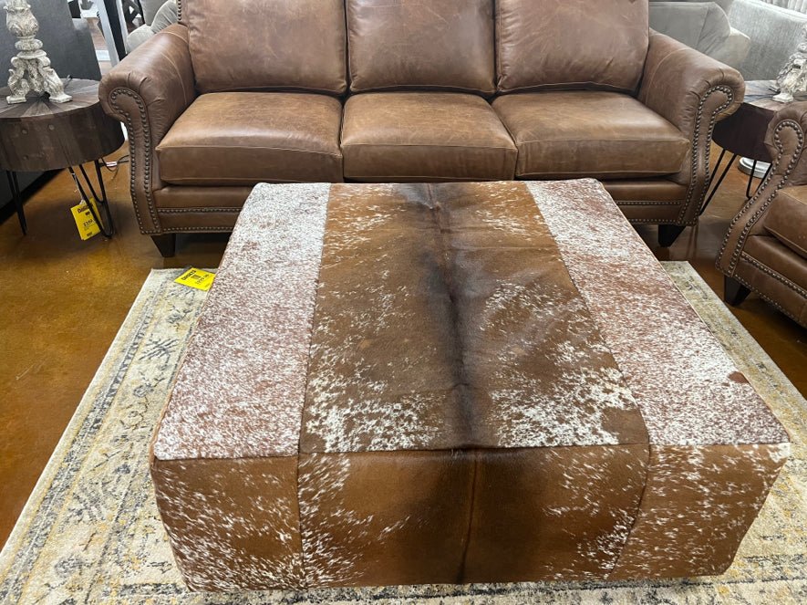 Longhorn Dark Ottoman 4155H51 - Darseys Furniture & MattressMayo