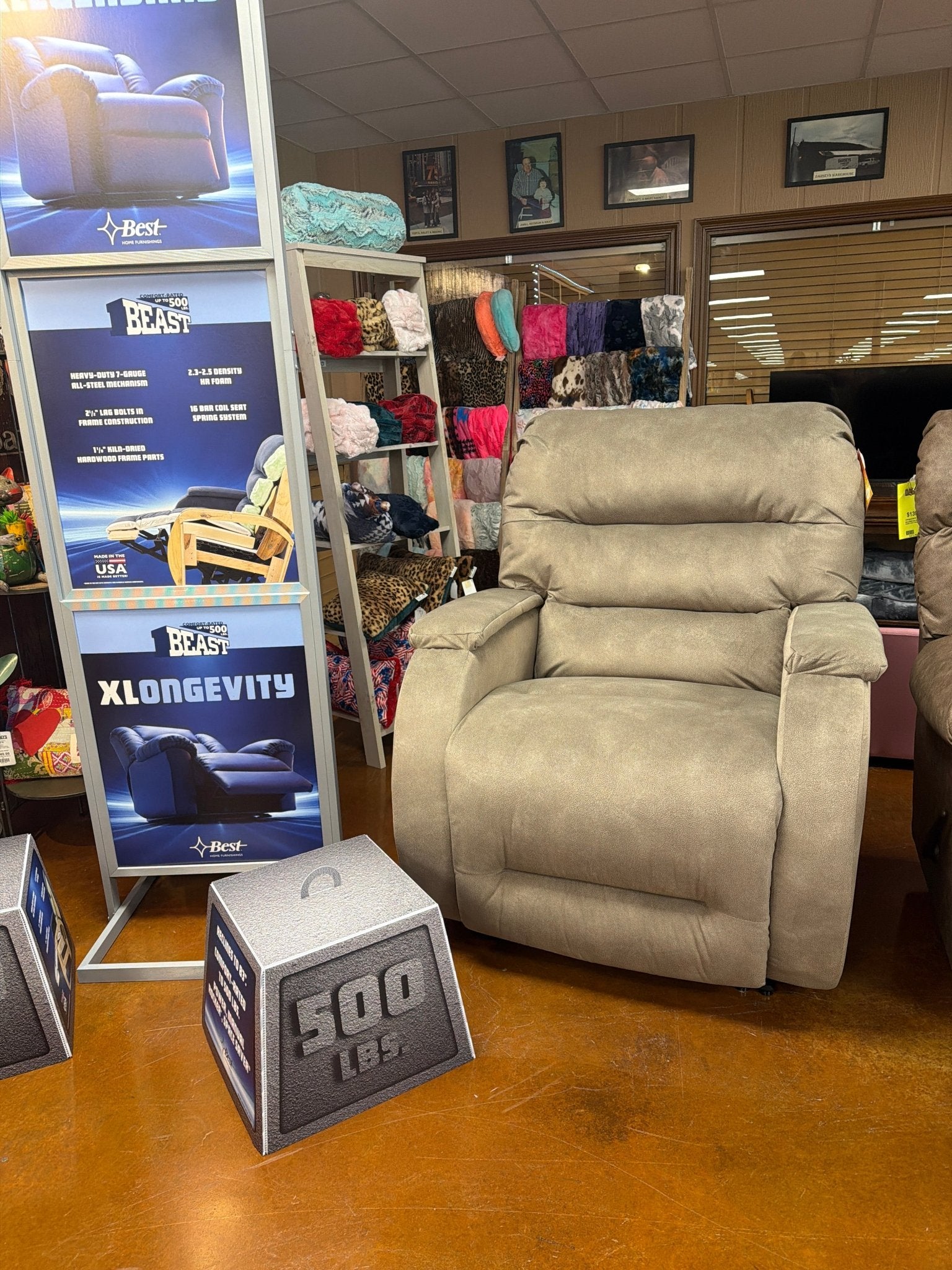 Mastodon Mushroom Recliner 9B34-18449 - Darseys Furniture & MattressBest Home Furnishings