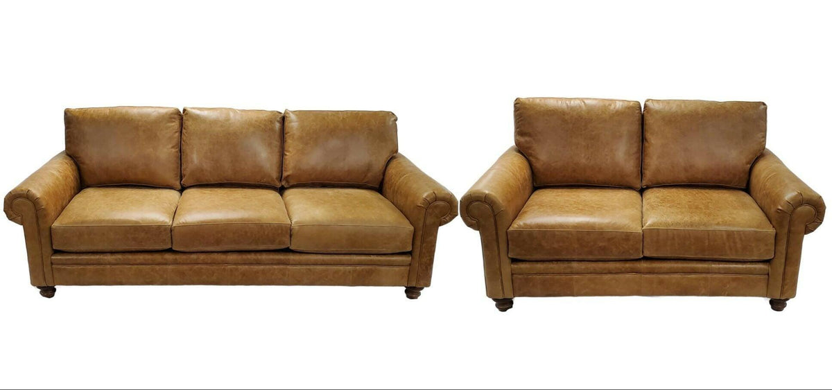 Bermuda Desert Camel Sofa & Loveseat 7670L.