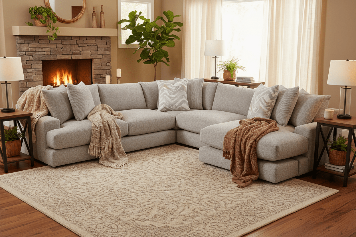 Meade Dove Sectional 96159/14/04 - 3315 - 07 - Darseys Furniture & MattressFranklin Furniture Corp.