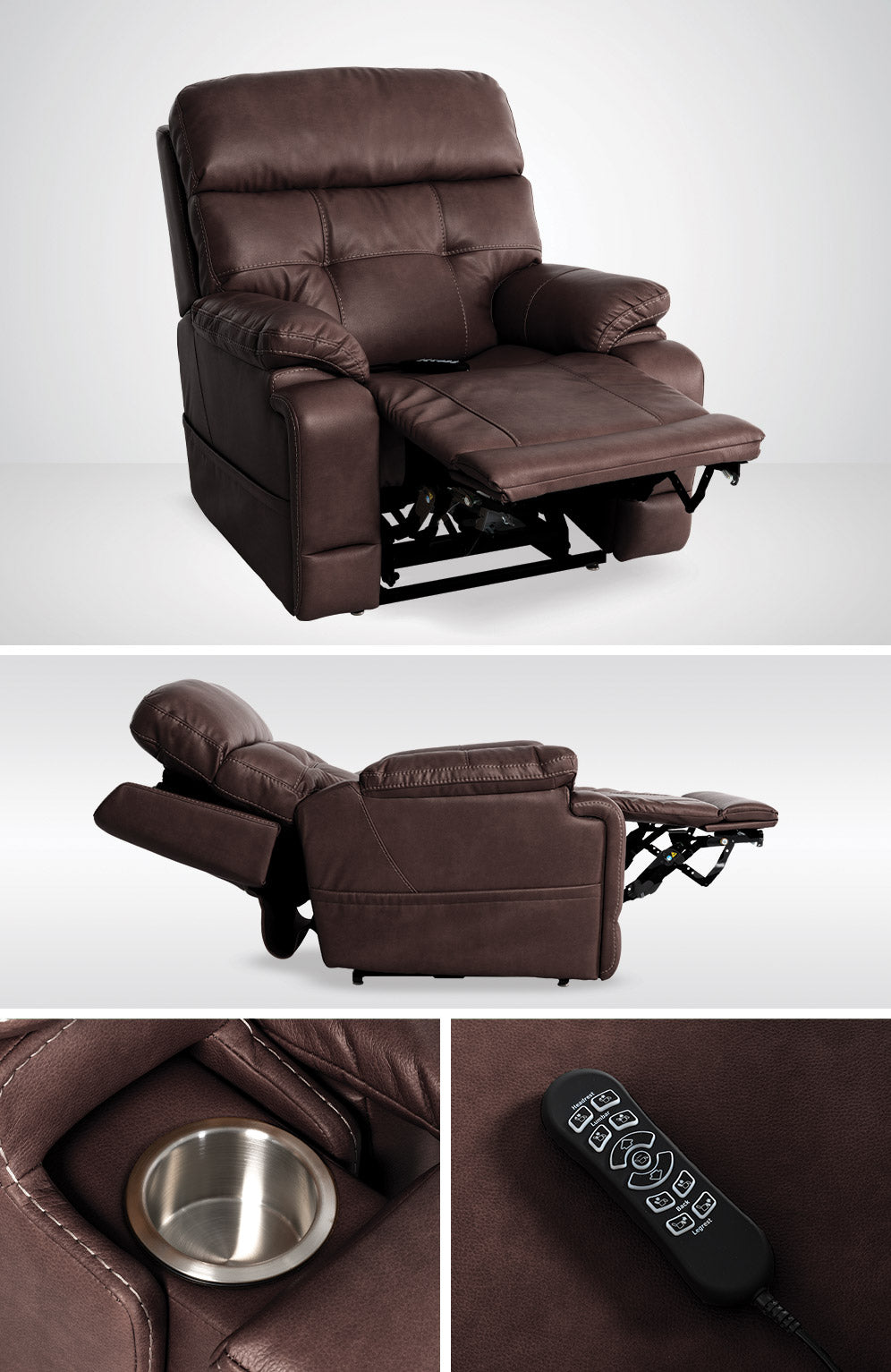 Infi Elite Capriccio Walnut Lift Chair MM3815-WAC-H0B - Darseys Furniture & Mattress