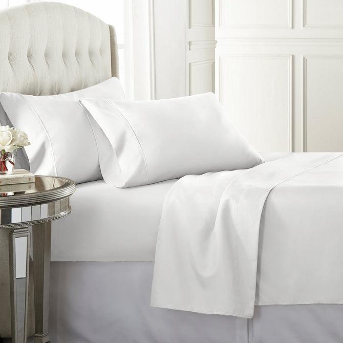 Microfiber Twin Sheets White SS 817165014182 - Darseys Furniture & MattressSpecial Purchase