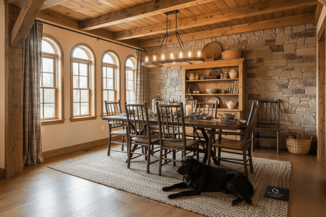 Mountain Retreat King's Cottage Table, 4 Side Chairs, and 2 Arm Chairs - Darseys Furniture & MattressArchbold Main image