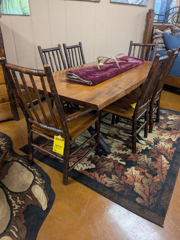 Mountain Retreat King's Cottage Table, 4 Side Chairs, and 2 Arm Chairs - Darseys Furniture & MattressArchbold