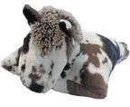 Mud Pie Pony Chocolate Frosted Shag Horse Pillow - Darseys Furniture & MattressHandmade Heifer