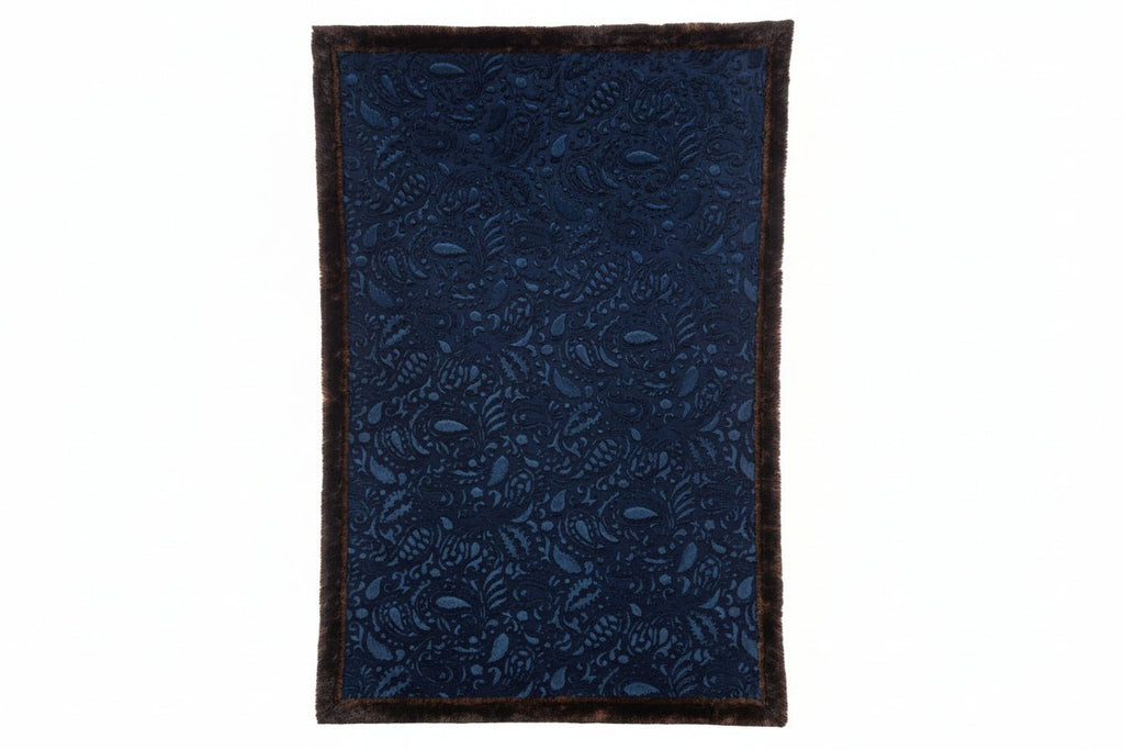 Navy Paisley French Roast Arctic Fox - XL Size 80"x55" - Darseys Furniture & MattressHandmade Heifer