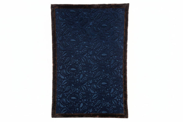Navy Paisley French Roast Arctic Fox - XL Size 80"x55" - Darseys Furniture & MattressHandmade Heifer