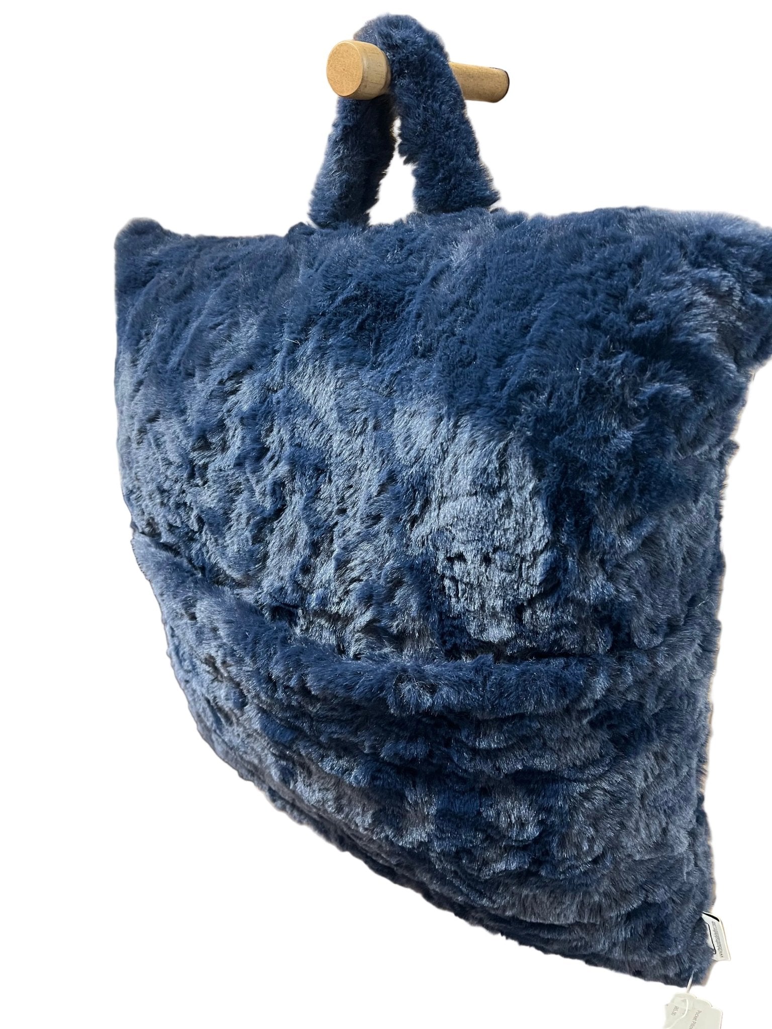 Handmade Heifer Navy Pillow, 18" Pocket Pillow Secondary image