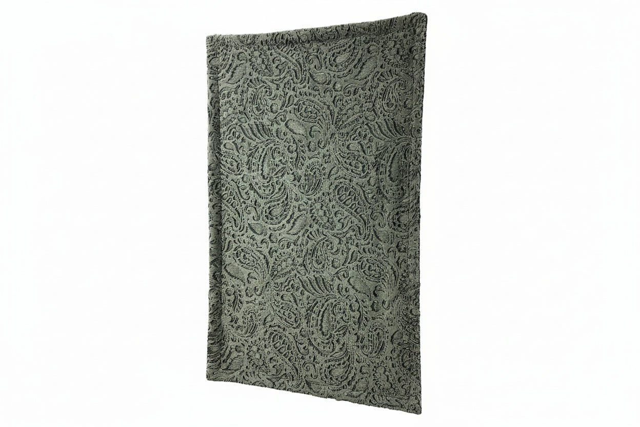 Navy Tuscany Olive Paisley - Lap Size 60"x36" Secondary image