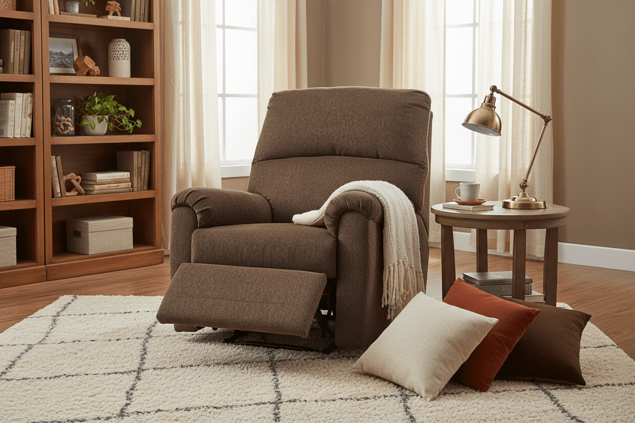 Nerviano Chocolate Recliner 1080229 - Darseys Furniture & MattressAshley
