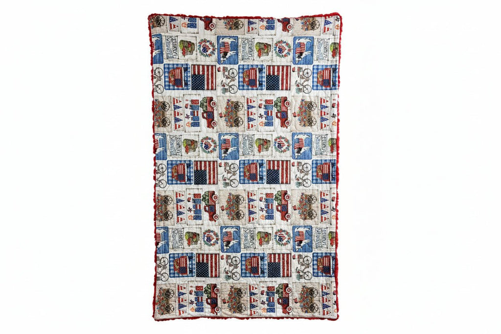 Patriotic Patch Scarlet Tuscany - Darseys Furniture & MattressHandmade Heifer