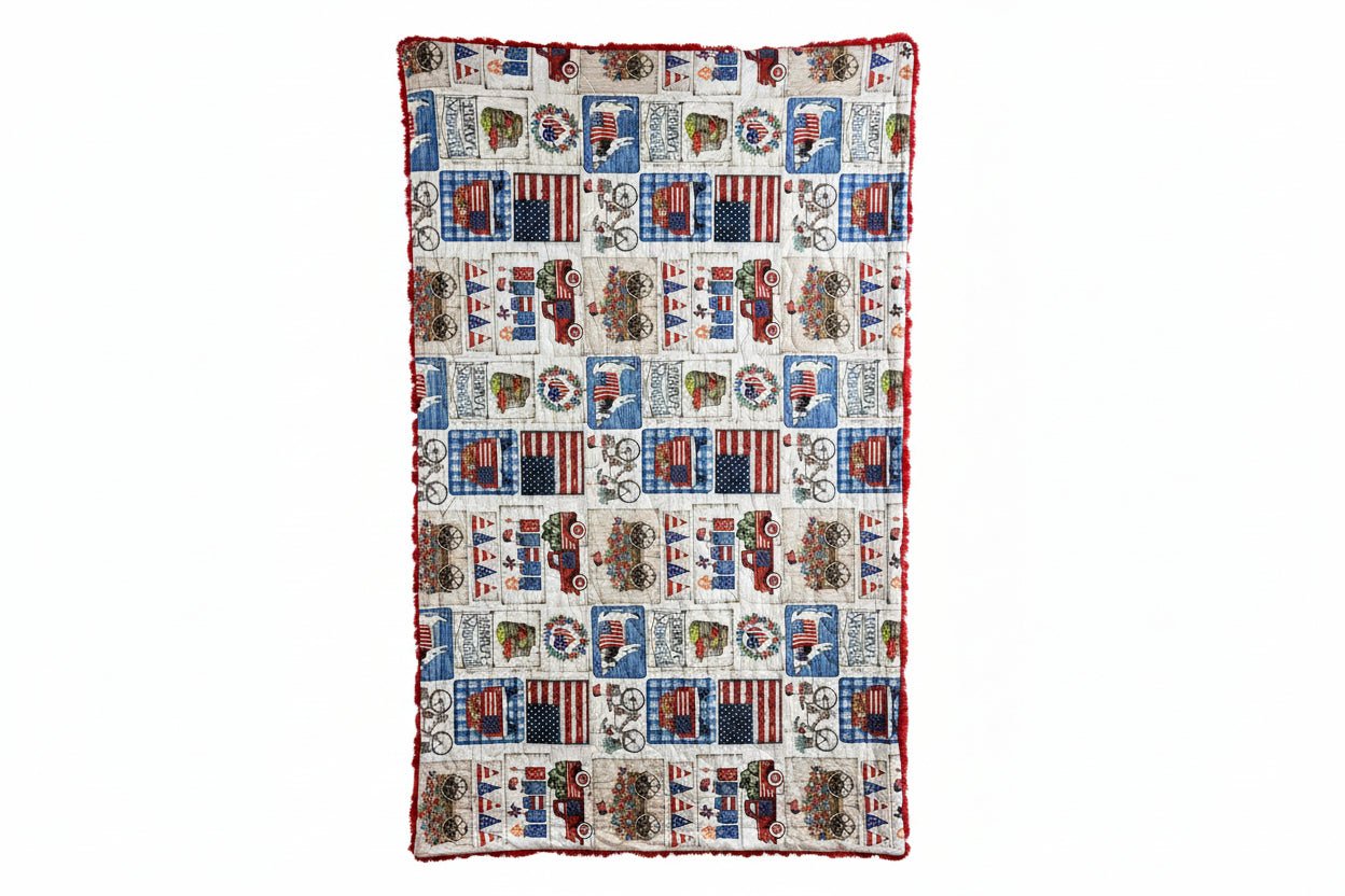 Patriotic Patch Scarlet Tuscany - Darseys Furniture & MattressHandmade Heifer