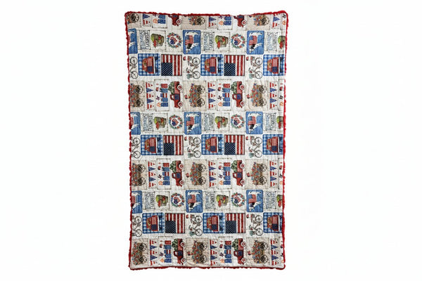 Patriotic Patch Scarlet Tuscany - Darseys Furniture & MattressHandmade Heifer