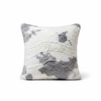 Pillow, Blanket Set 36"x60" Silver Fawn/Alloy Dreamy Fur Tinsel Calf - Darseys Furniture & MattressHandmade Heifer