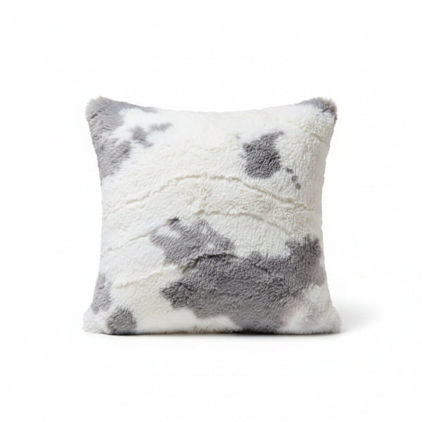 Pillow, Blanket Set 36"x60" Silver Fawn/Alloy Dreamy Fur Tinsel Calf - Darseys Furniture & MattressHandmade Heifer