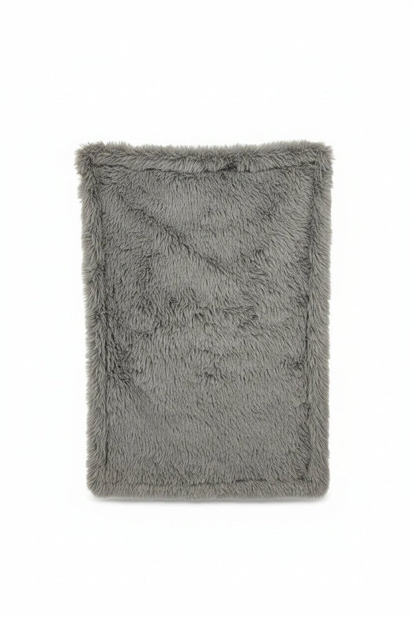 Pillow, Blanket Set 36"x60" Silver Fawn/Alloy Dreamy Fur Tinsel Calf - Darseys Furniture & MattressHandmade Heifer