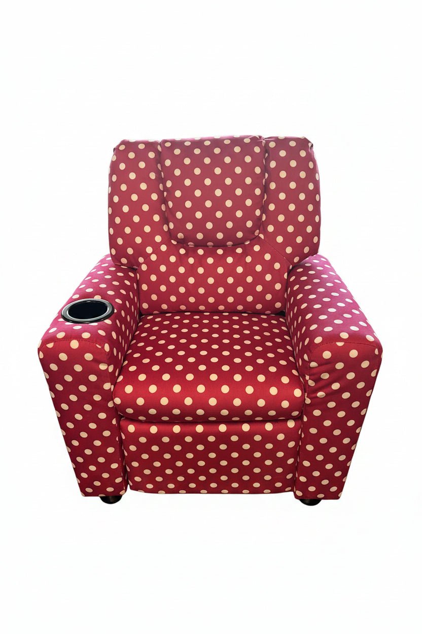 Pink/Polka Dot Kids Recliner - Darseys Furniture & MattressDarseys Furniture & Mattress