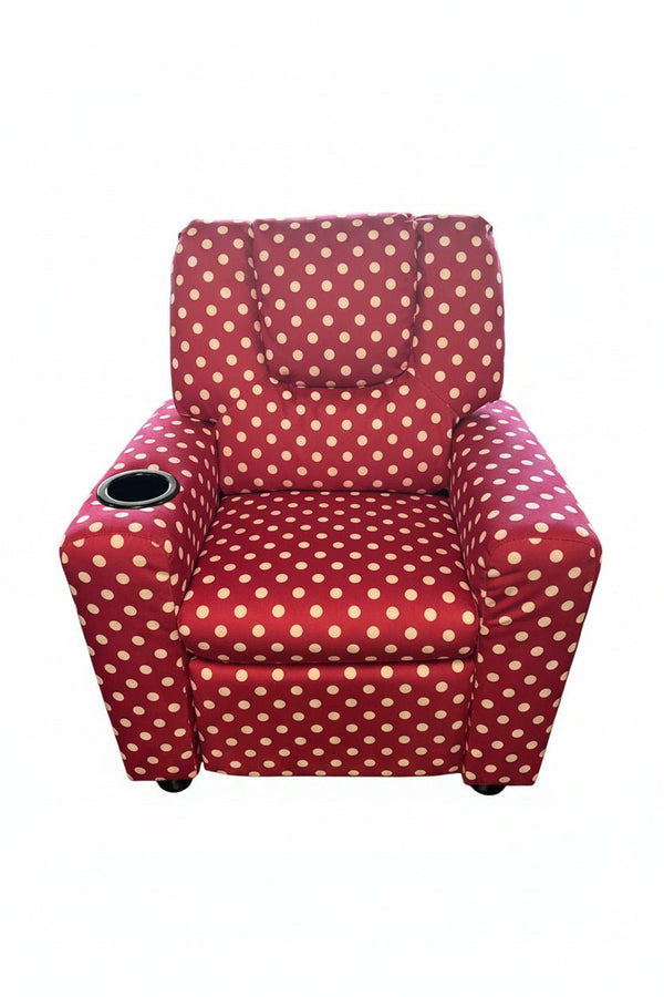 Pink/Polka Dot Kids Recliner - Darseys Furniture & MattressDarseys Furniture & Mattress