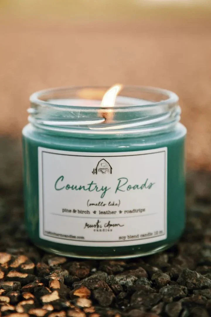 Rustic Charm Country Roads 12 Oz Candle - Darseys Furniture & Mattress
