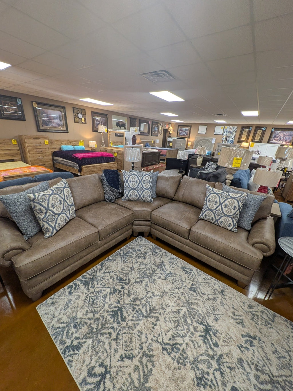 Sicily Chief Hazlenut Sectional 95759/60/99 - 1916 - 18 - Darseys Furniture & MattressFranklin Furniture Corp.