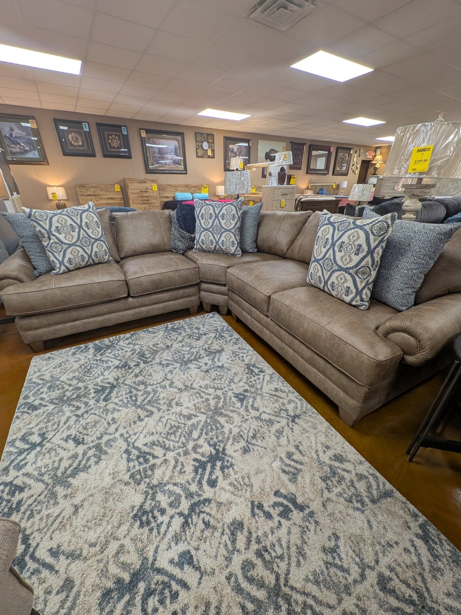 Sicily Chief Hazlenut Sectional 95759/60/99 - 1916 - 18 - Darseys Furniture & MattressFranklin Furniture Corp.