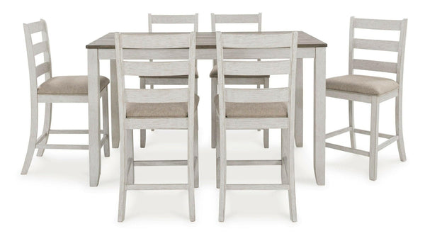 Skempton Counter Table & 6 Chairs D394 - 423 - Darseys Furniture & MattressAshley