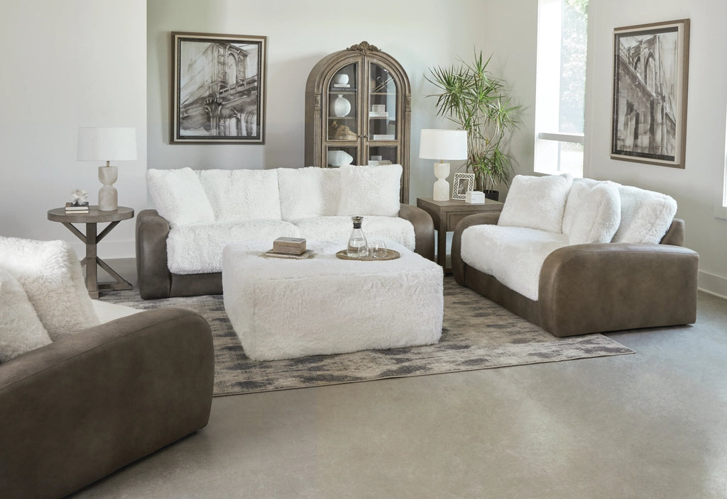 Snowball Taupe Sofa & Loveseat 132002 - Darseys Furniture & MattressJackson