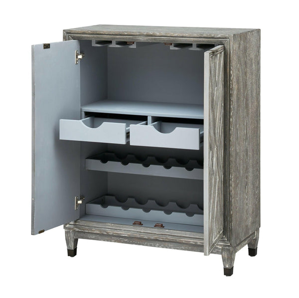 Sterns Grey Wine Rack 66110 - JUL  - Darseys Furniture & MattressCoast to Coast