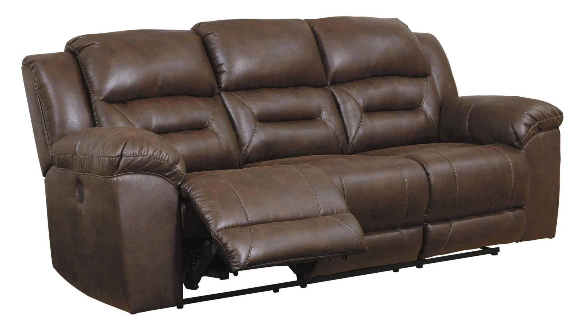 Stoneland Chocolate Reclining Sofa 3990488 - Darseys Furniture & MattressAshley