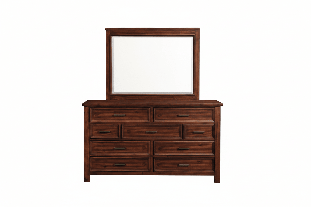 Sullivan Cherry Dresser Mirror SV600DM - Darseys Furniture & MattressElements