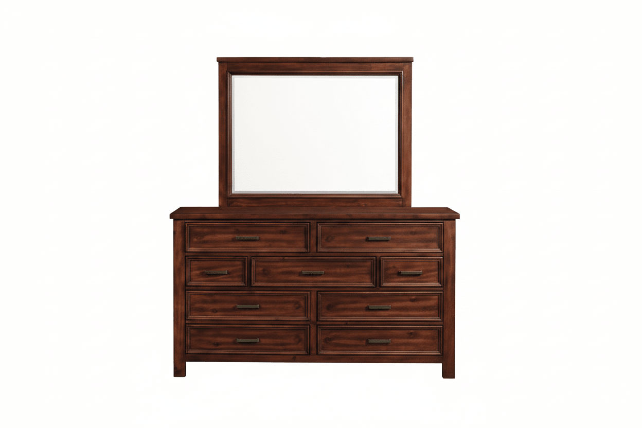 Sullivan Cherry Dresser Mirror SV600DM - Darseys Furniture & MattressElements