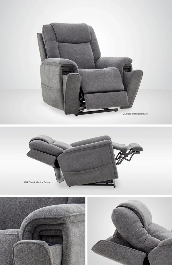 Trio Mezzo Trento Pewter Lift Chair MM3600 - VTP - H0A - Darseys Furniture & MattressMega Motion
