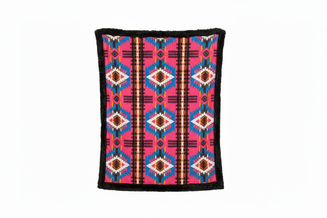 Trophy Wife Aztec Black Coffee A Fox - Adult Size 70"x55" - Darseys Furniture & MattressHandmade Heifer Main image
