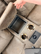 Trouper Power Reclining Console Loveseat 724 - X49 - D1825 - 58 - Darseys Furniture & MattressLa - Z - Boy