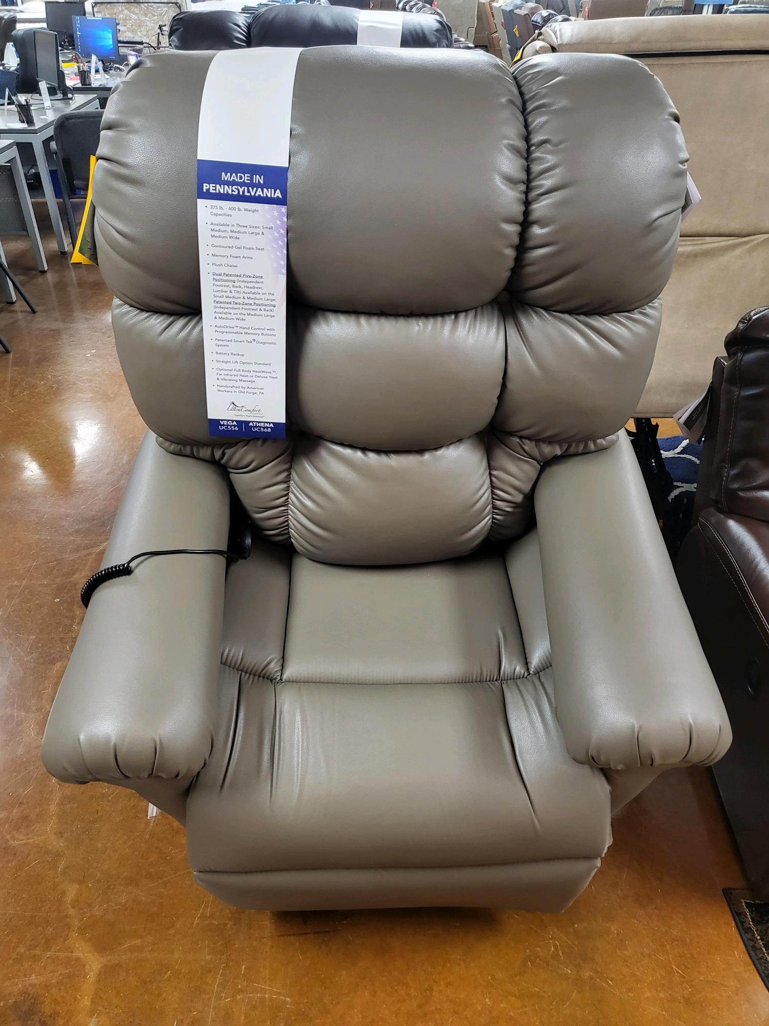 Vega Medium Lage Brisa Shiitake Lift Chair UC556-MLA-DST-USH.
