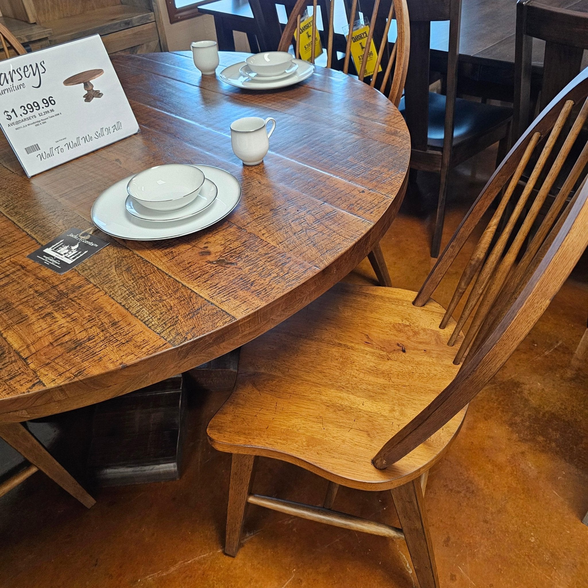 Woodbridge Round Table 98211 - JLA - Darseys Furniture & MattressCoast to Coast