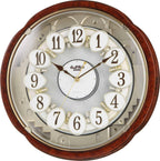 4MH828WD23 Rhythm USA Woodgrain Blossom Clock - Darseys Furniture & MattressRhythm