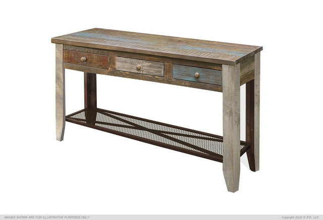 Antique Multicolor Sofa Table IFD968SOFA - DarseysInternational Furniture Direct