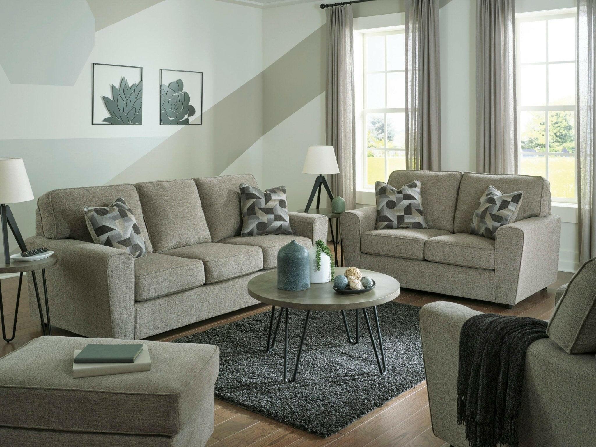 Cascilla Pewter Sofa & Loveseat 26805.