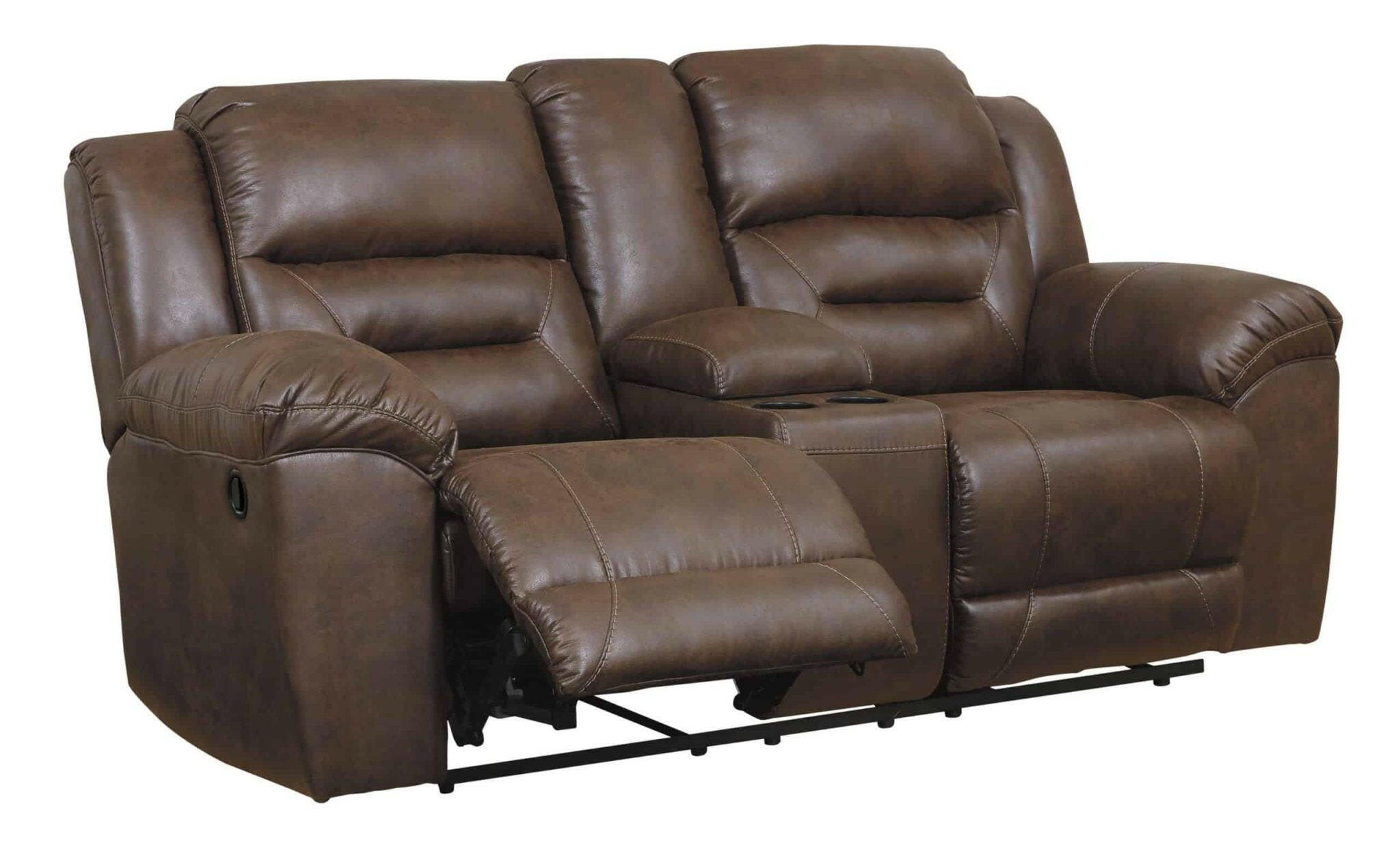 Stoneland Chocolate Reclining Loveseat 3990494.