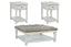 Kanwyn Upholstered Ottoman Table and 2 End Tables T937.