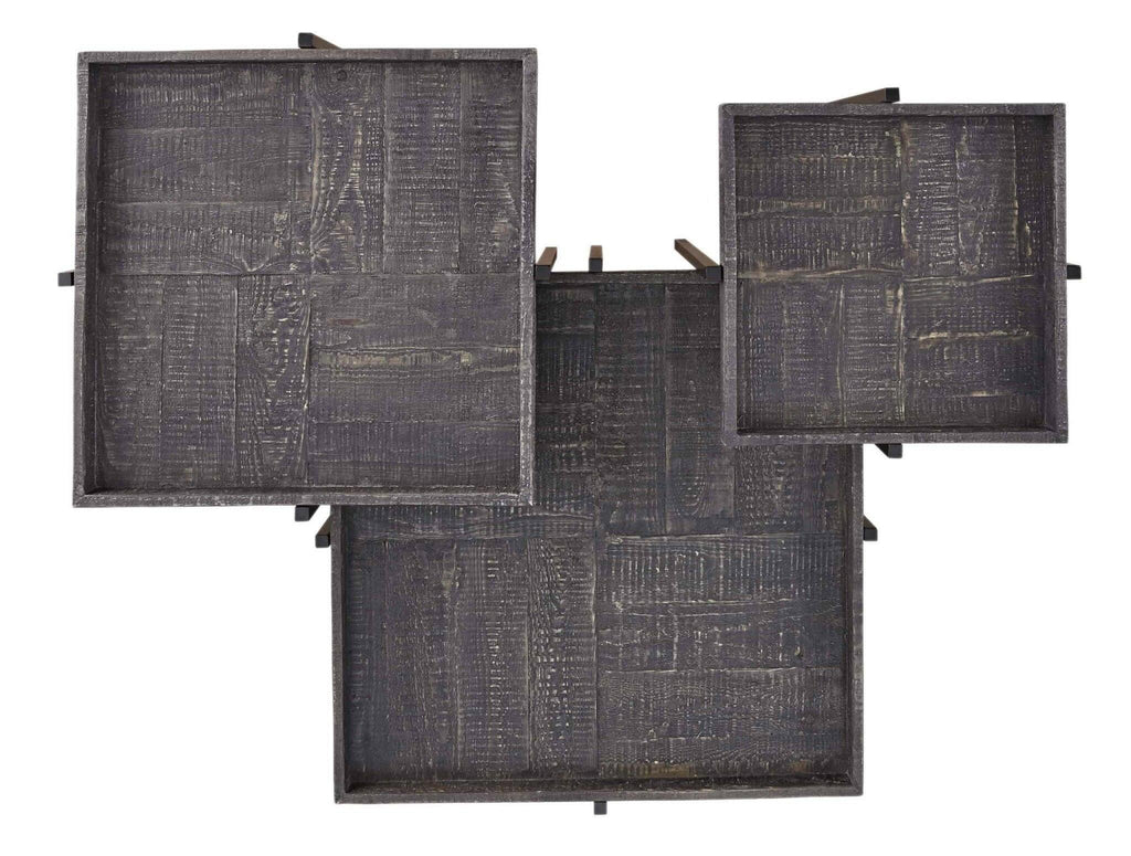 Piperlyn Cocktail table & 2 End Tables T218-13.