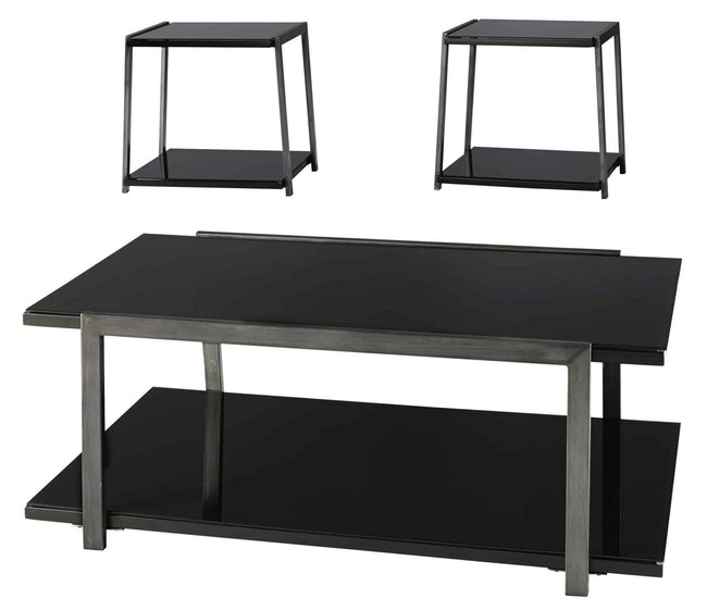 Rollynx Cocktail Table & 2 End Tables T326-13. Hover Image