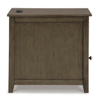 Treytown Gray Chairside End Table T300-217.