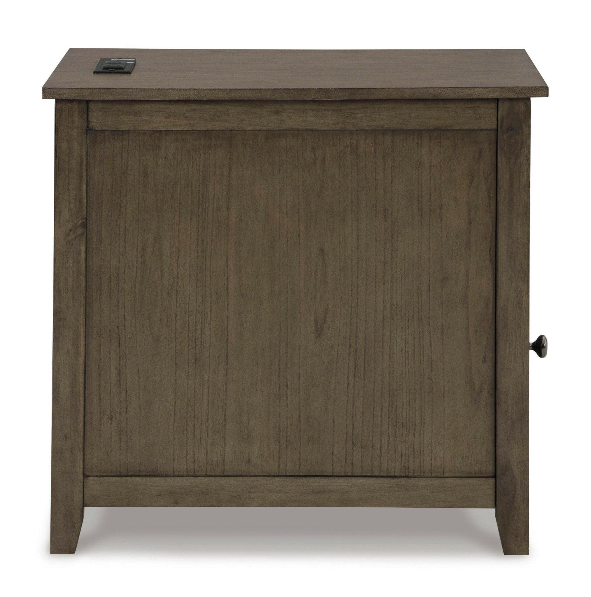 Treytown Gray Chairside End Table T300-217.