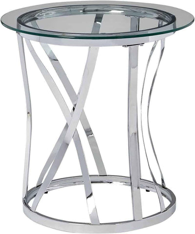 Chrome Cocktail Table & 2 End Tables 7314 - DarseysAshley