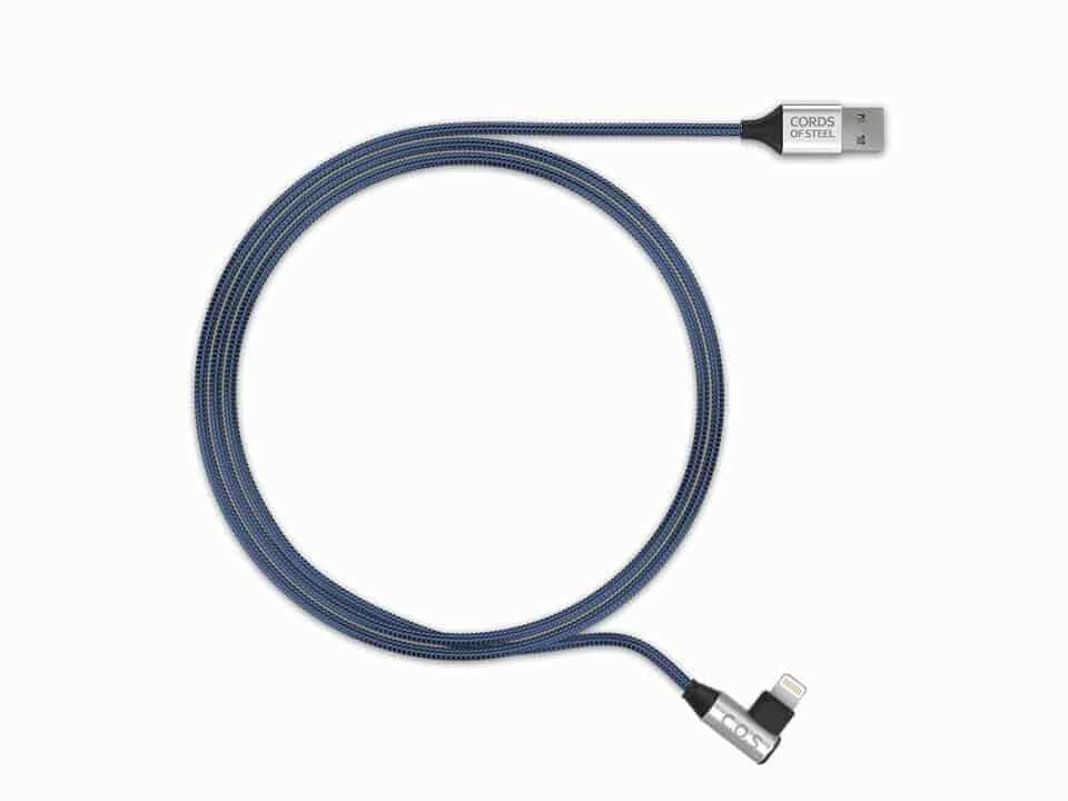 Cords of Steel Blue Lightning Micro USB. Main image