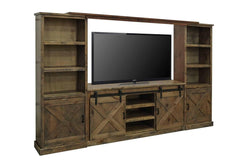 Farmhouse Barnwood Entertainment Center FH1003G - DarseysLegends Furniture