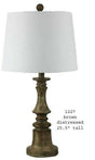 H & H Lamp 1227 Brown Distressed Lamp - DarseysH&H Lamp